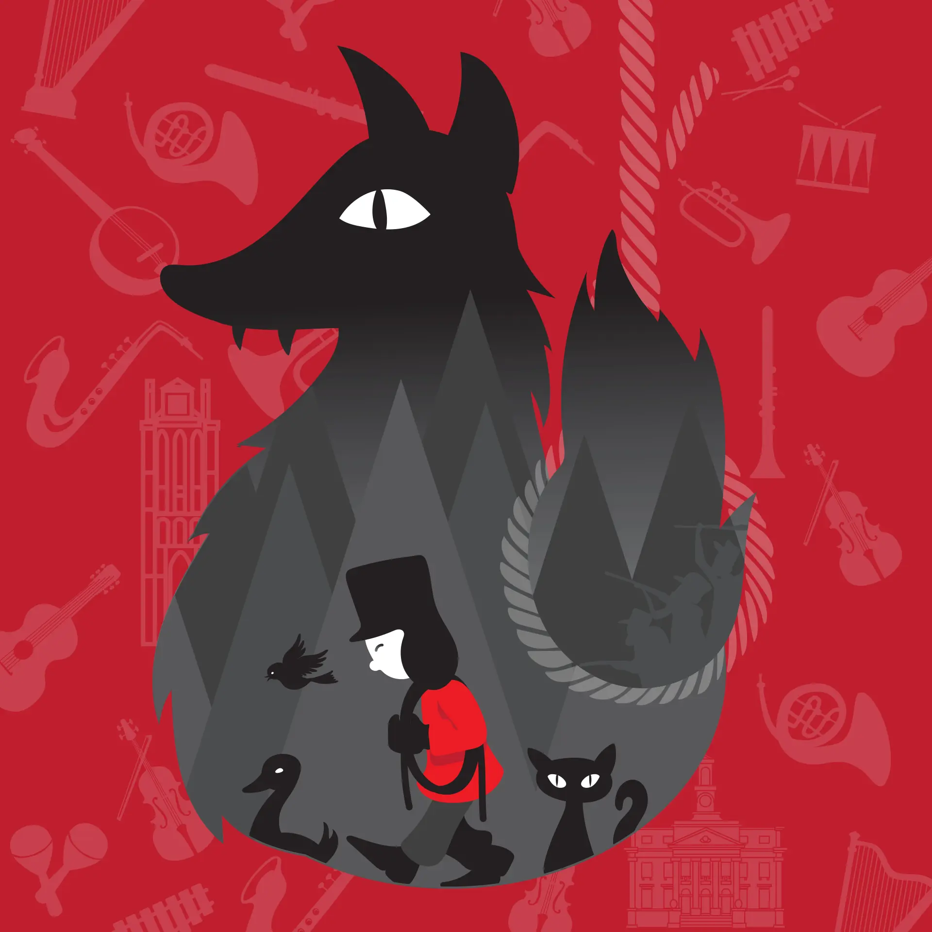 WIJZIJNPAUL | Illustraties |  Peter en de wolf